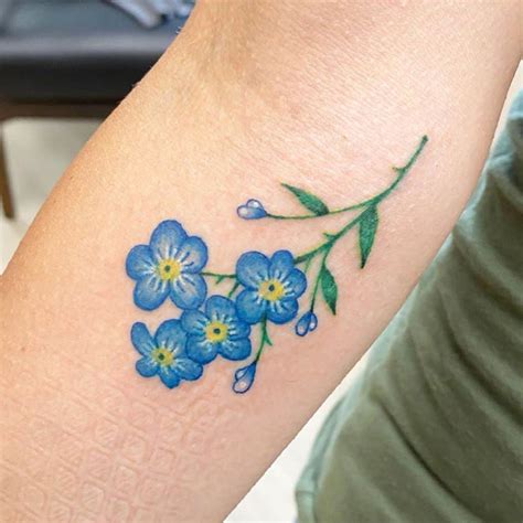 Forget Me Not Tattoo Meaning A Symbol Of Everlasting Remembrance