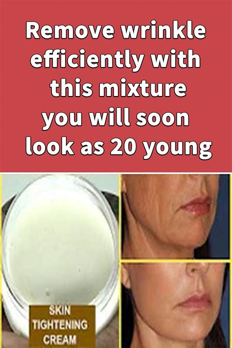 Remove Wrinkle Efficiently With This Mixture You Will Soon Look As 20