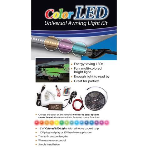 Carefree 16 Multi Color Led 16 Awning Light Kit