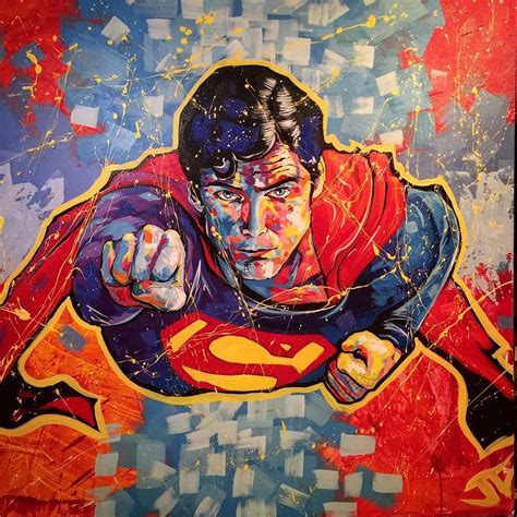 Superman Painting At Explore Collection Of