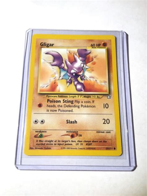 Gligar Neo Genesis Set 59111 Common Pokemon Card Unlimited