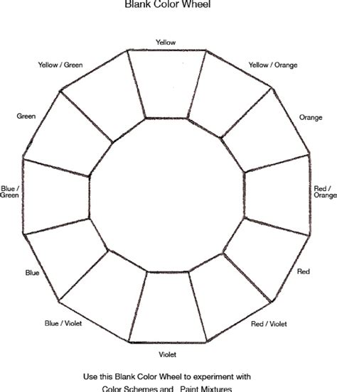 Color Wheel Chart Template Free Download Speedy Template