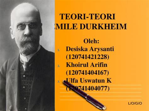 Teori Emile Durkheim