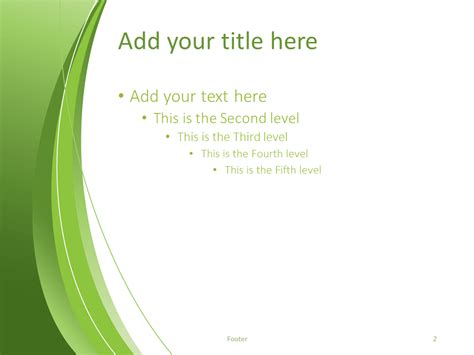Green Abstract Powerpoint Template