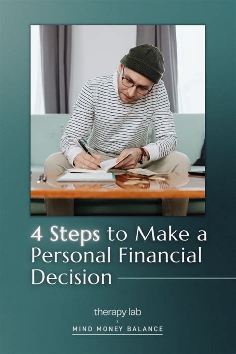 Personal Financial Decision Making ⭢ 4 Steps To Make A Choice
