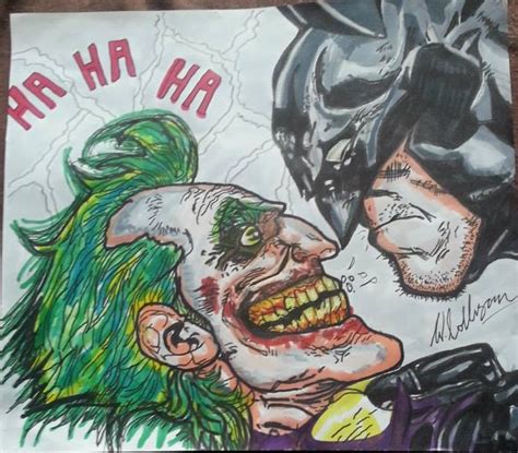 Joker Vs Batman Drawing Comic By Hellboundink On Deviantart