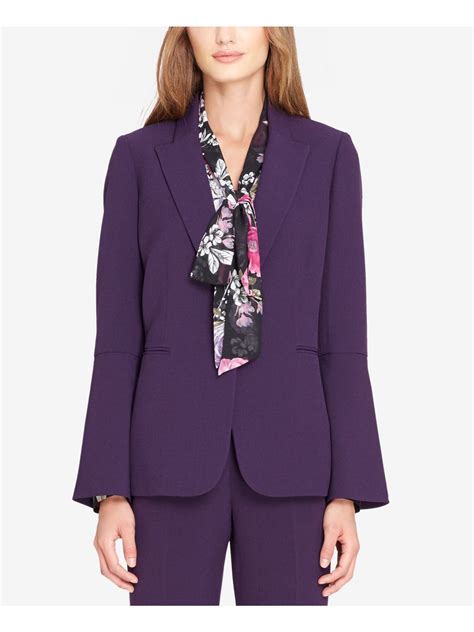 Tahari 129 Womens New 1610 Purple Blazer Wear To Work Jacket 2 Bb Ebay
