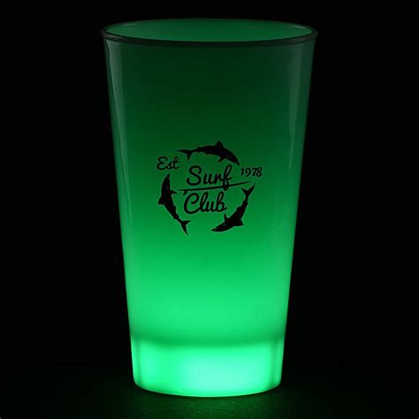 4imprint.com: Light-Up Frosted Glass - 17 oz. - Solid 118428-17-S