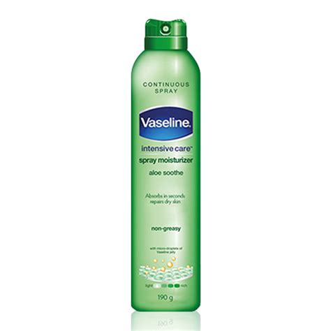 Vaseline Intensive Care Spray Moisturizer Aloe Soothe 65 Oz