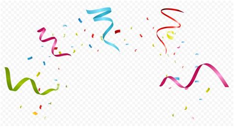 Hd Confetti Party Paper Ribbon Png Confetti Party Party Paper