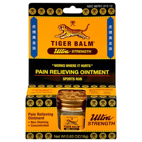 Save On Tiger Balm Ultra Strength Pain Relieving Ointment Sports Rub