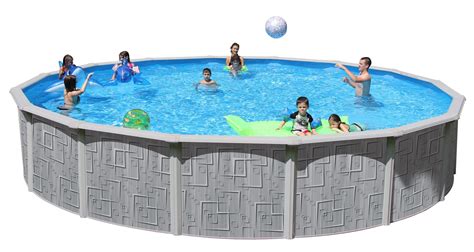 Tango Round Above Ground Swimming Pool Package 18 Ft X 52 In