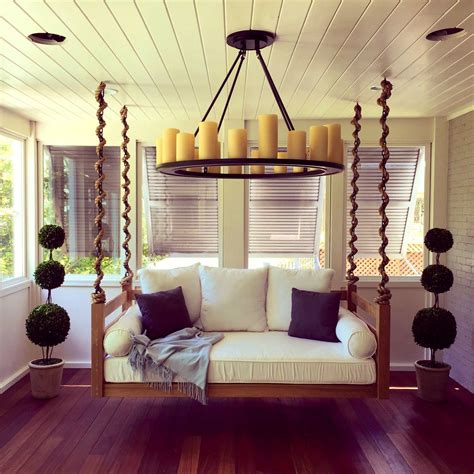 Hanging beds and swing bed designs are now bringing this cool little feature into everyone's home, backyard, patio space and any other place you can conjure up around your residence. Bedroom:Prepossessing Steel Hooks Chain Hang Swing Bed ...