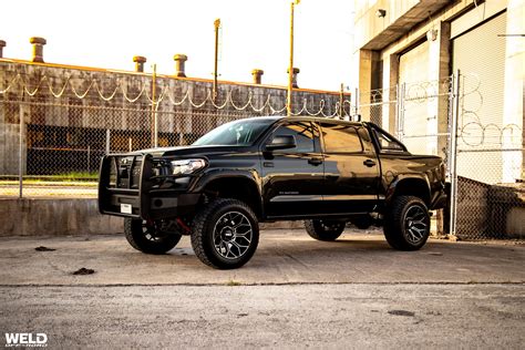 Black Toyota Tundra With Weld Off Road Gradient Weld Wheels