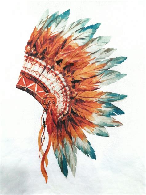 penacho-headdress-tattoo,-indian-headdress,-canvas-art-prints