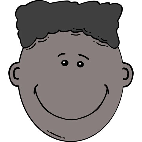 Boy Human Face Clipart Black And White Img Abia