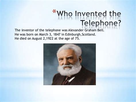 The Invention Of The Telephone