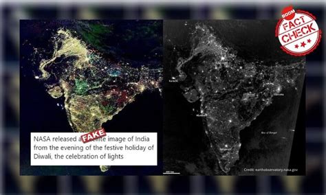 Does This Picture Show An Illuminated India Clicked By Nasa On Diwali