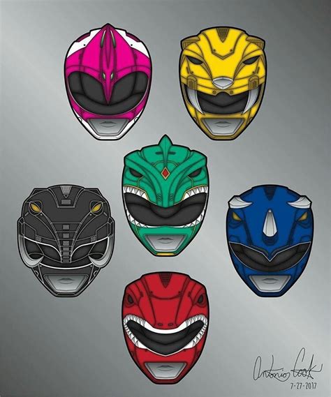 Power Rangers Super Megaforce Masks By Kalel7 On Deviantart Artofit
