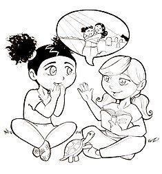 Sophia and Caleb Coloring Page Printable | Coloring pages, Caleb and