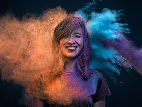 Photos Capture Vibrant Colored Powder Thrown At Models Designfaves