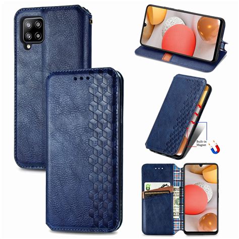 Galaxy A42 5g Case Pu Leather Tpu Wallet Cover With Card Holder