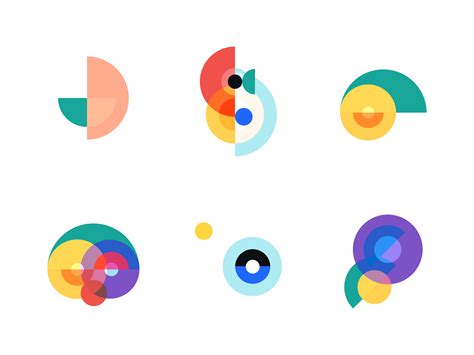 Geometric Icon Compositions By Christos On Dribbble
