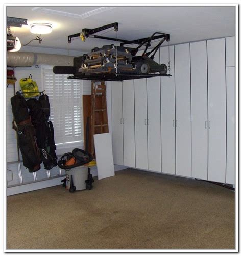 Lawn Mower Storage Lift Yes Garage Storage Solutions Lawn Mower