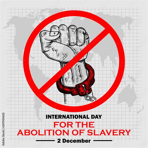 International Day For Abolition Of Slavery Poster And Banner Stock Vector Adobe Stock