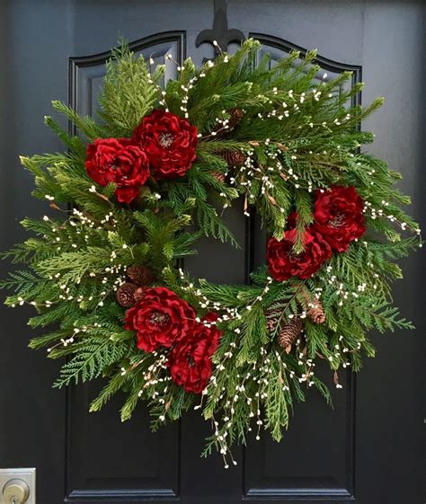 Christmas Wreath Artificial Pine Wreath 2015 Christmas