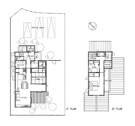 In this article, the floor plans are according to the tatami. Stylish Synergy: Modern Japanese Home with a View of ...