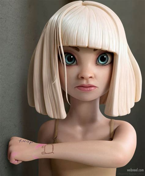 50 Realistic 3d Models And Character Designs For Your Inspiration Maddie Ziegler Model