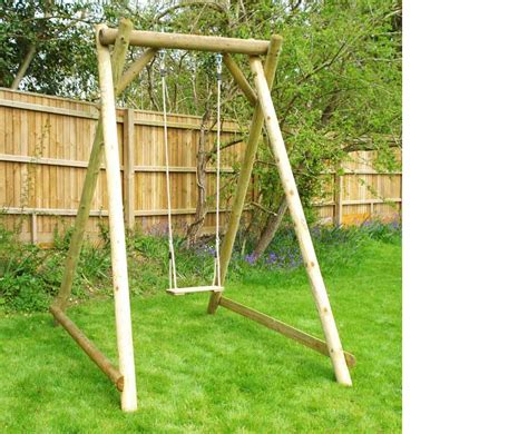 Single Swing Frame Wooden Garden Play Equipment From Caledonia Play