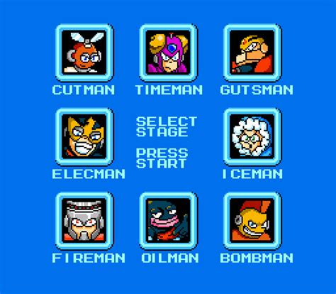 Mega Man 1 Stage Select Remade By Codster76 On Deviantart