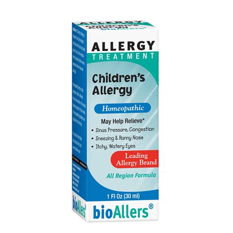 Bioallers Childrens Allergy Treatment Homeopathic Formula May Help