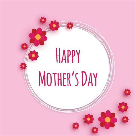 Happy Mothers Day Flower Card Design 2275385 Vector Art At Vecteezy