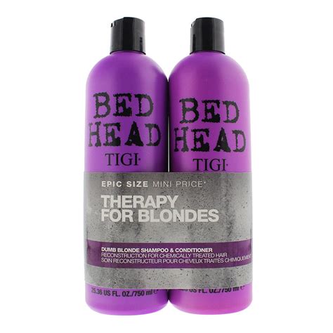Tigi Bed Head Therapy For Blondes Dumb Blonde Shampoo Conditioner