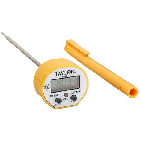 Taylor Item Digital Pocket Thermometer Top Reading Non Rolling Style