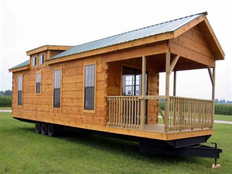 Small Log Cabins With Lofts Tiny Log Cabin Home On Wheels Mobile Tiny