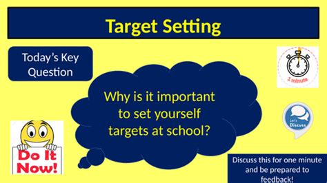 Target Setting Assembly Tutor Time Pshe Whole School Teaching