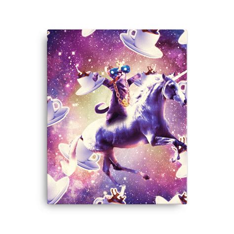 Random Galaxy Canvas | Dog canvas, Cat riding unicorn, Canvas
