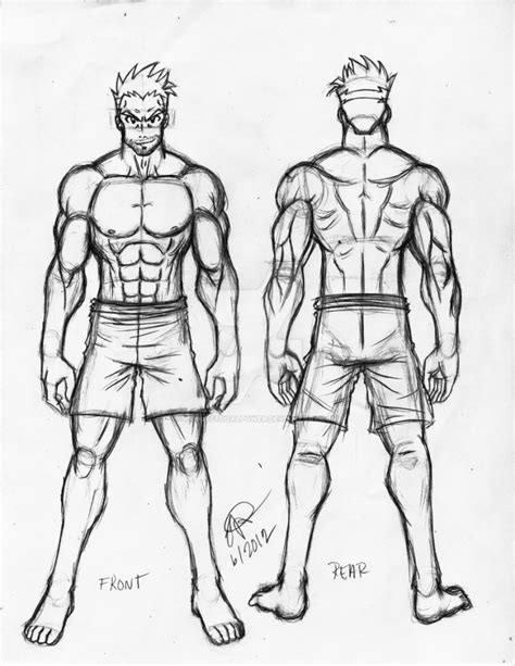 Drawing Male Body Step By Step Buff Guy Reference Leg Workouts Printable Workout Legs Gym