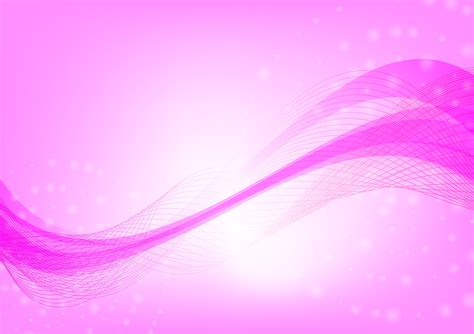 Abstract Wave Pink Color Background With Copy Space Vector Illustration