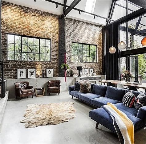 Loftspiration On Instagram “gorgeous Living Room Inspo With Brick