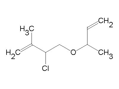 C'est un isomère du pentène. 4-but-3-en-2-yloxy-3-chloro-2-methylbut-1-ene - C9H15ClO ...