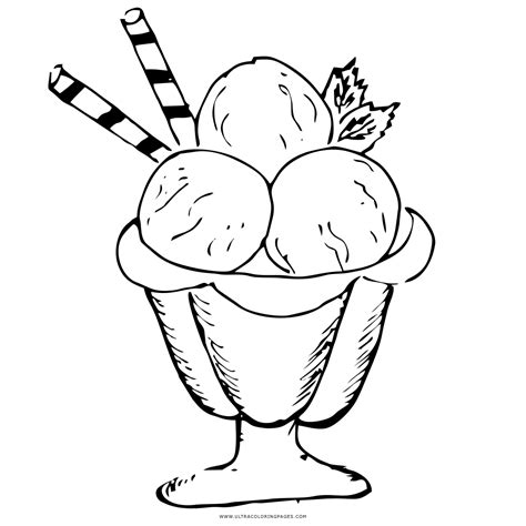 Kleurplaat Sorbet