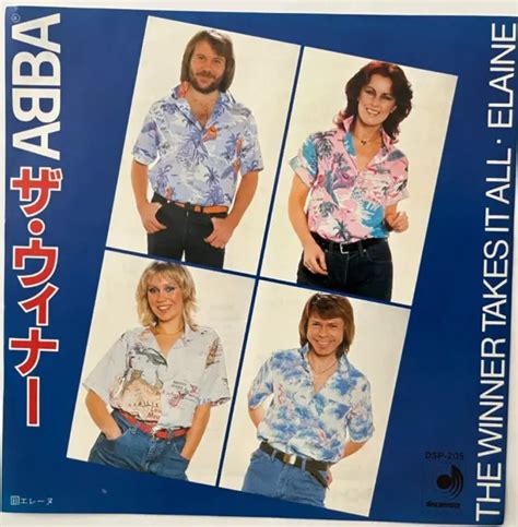 ABBA THE Winner Takes It All Elaine JAPON VINYLE 7 DSP 205