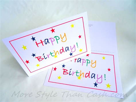 Free Printable Money Cards For Birthdays Printable Card Free