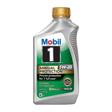 Mobil 1 Annual Protection Full Synthetic Motor Oil 5w 20 1 Qt