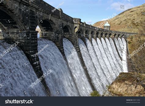Craig Goch Dam Overflowing Water Elan Stock Photo 50911093 Shutterstock